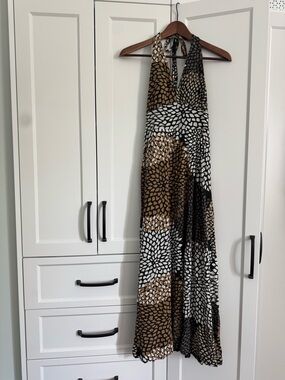 Vintage Banana Republic Halter Maxi Dress (XS)